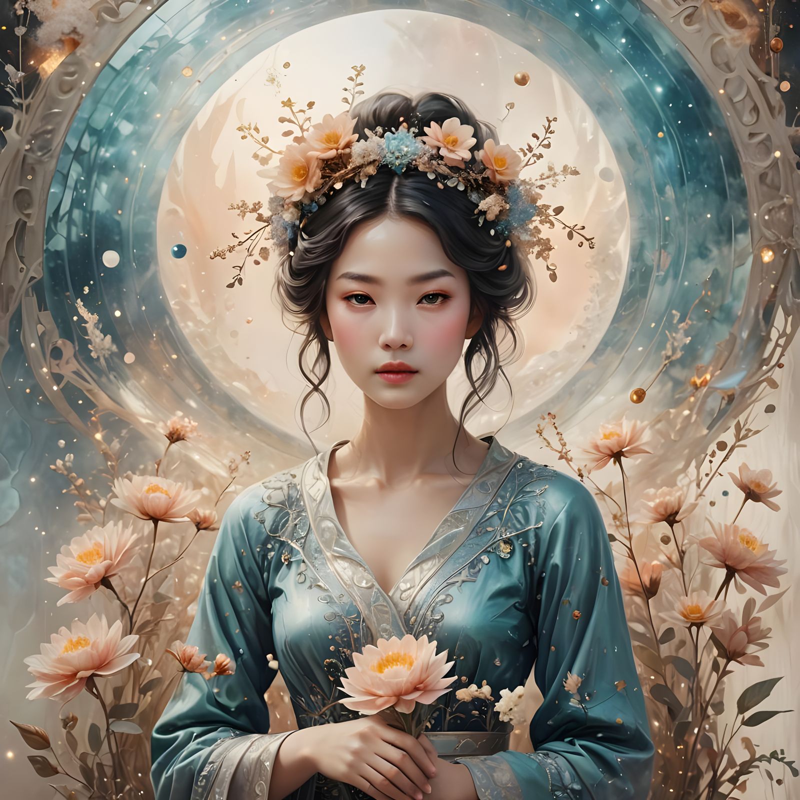 Ethereal Cosmic Portal in Soft Focus