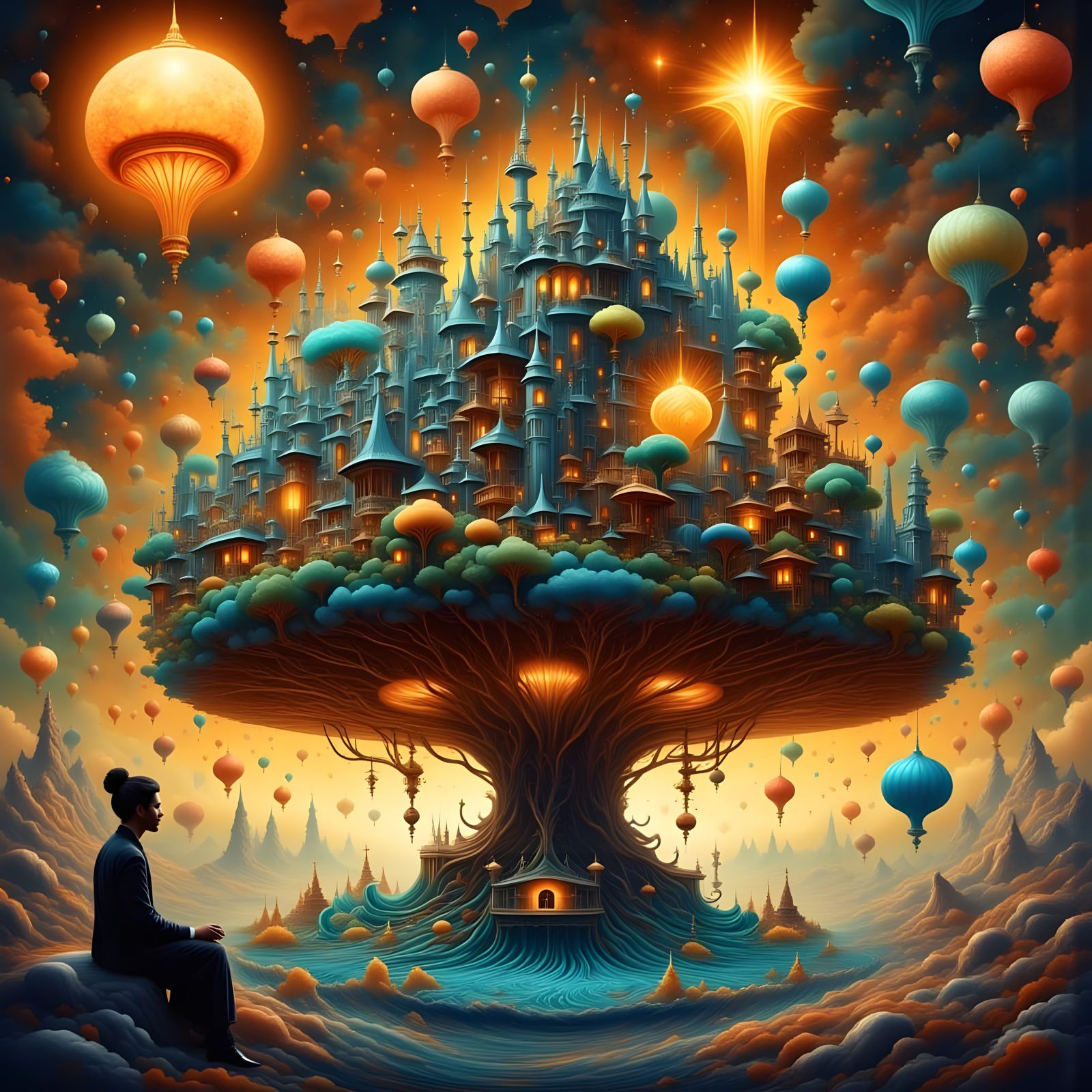 Mystic Surreal Creation with Ethereal Magic