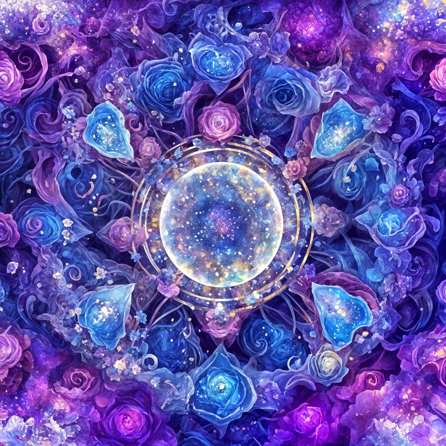 Ethereal Nebulae in Vibrant Colors