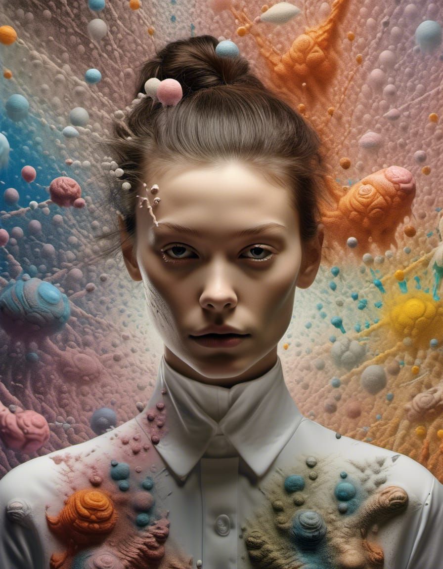 Surreal Portraits in White Lab: Bizarre Magical Realism