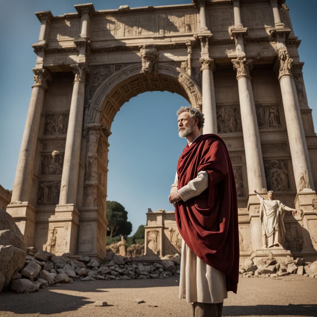 Marcus Aurelius Examines Arch of Titus