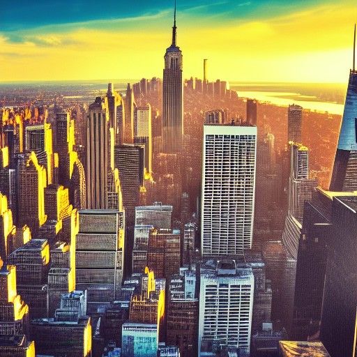 Renaissance New York City in Steampunk Style