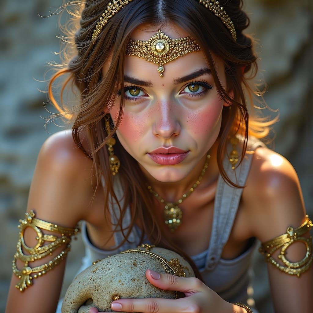 AI Generated Portrait in Flux Style