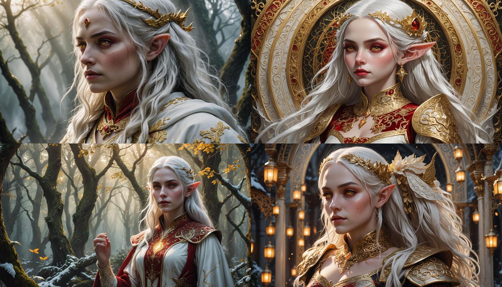 Powerful Elf Mage with Yellow Eyes