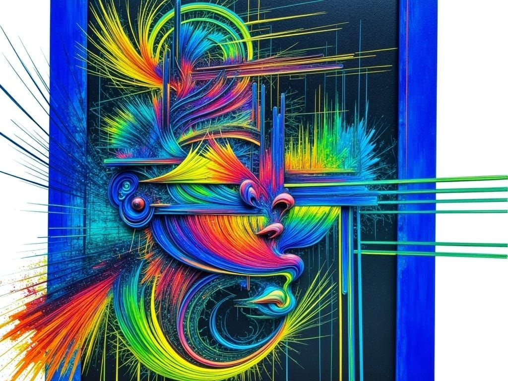 Geometric Shapes in Expressionist Style