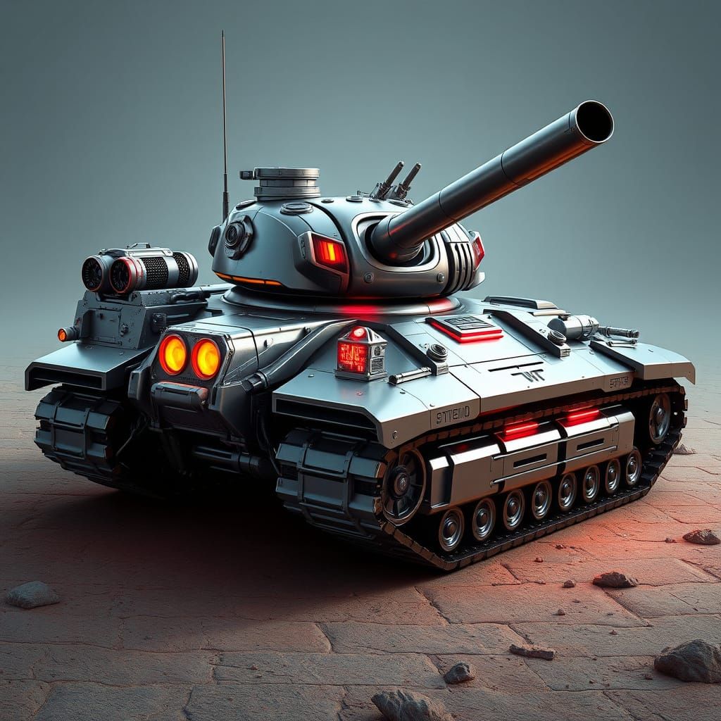 Futuristic Tank: 3D Digital Illustration