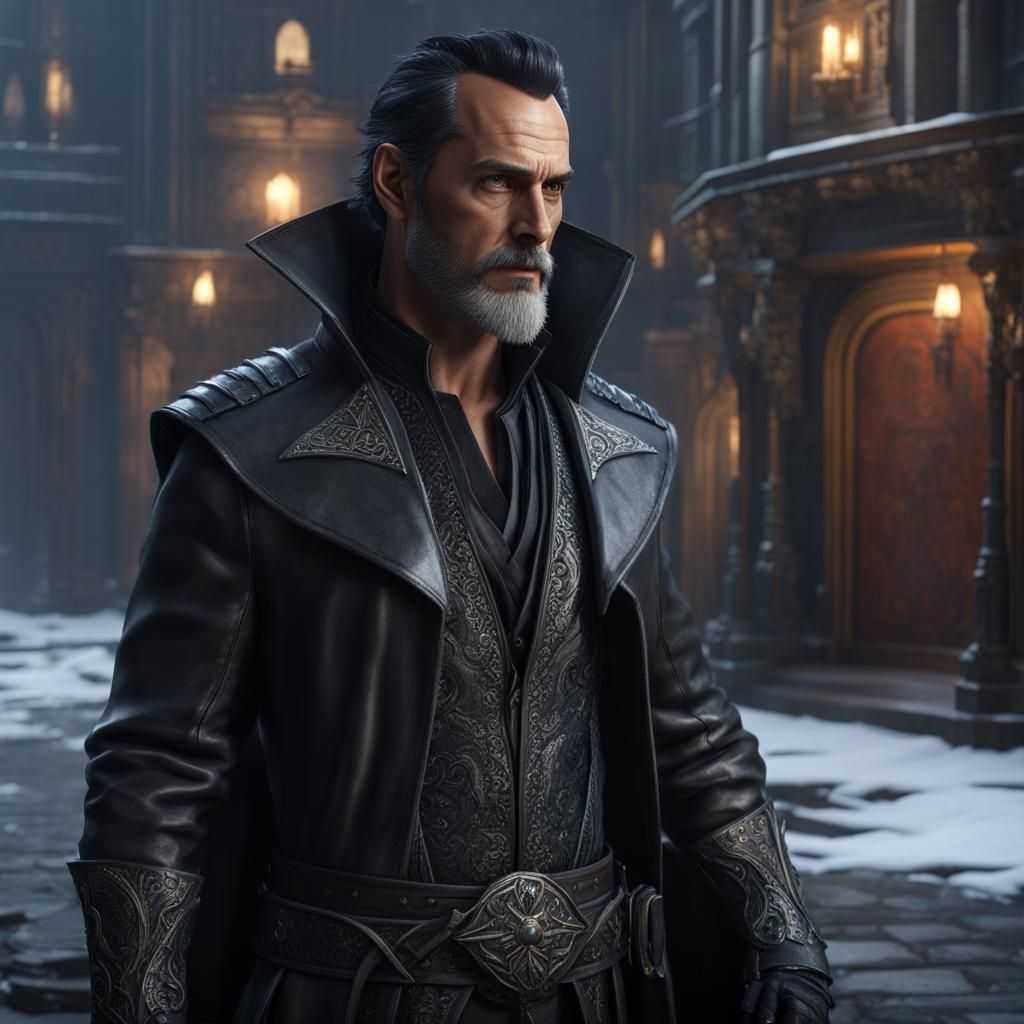 Fantasy Portrait of Todd Stashwick in Detailed Matte Paintin...