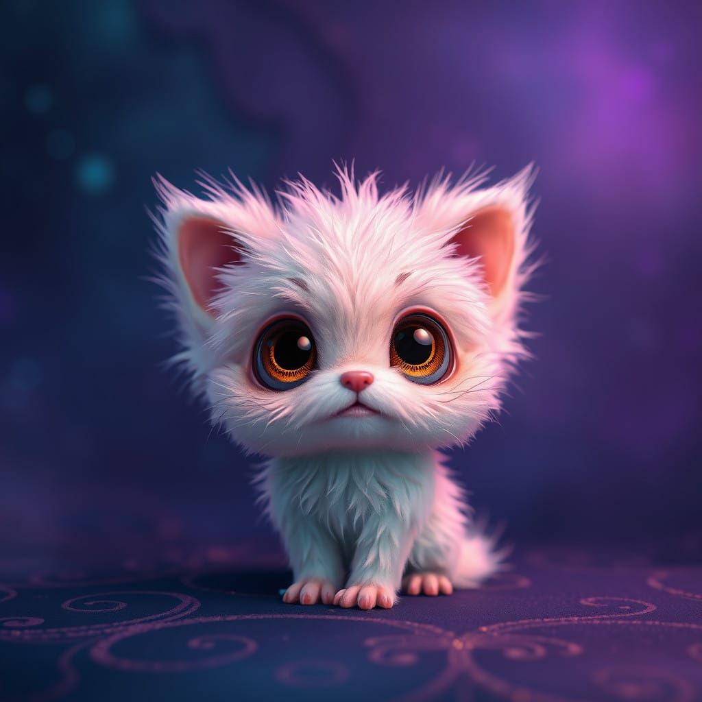 Whimsical Fantasy Pet in Dreamy, Hyper-Realistic 8k