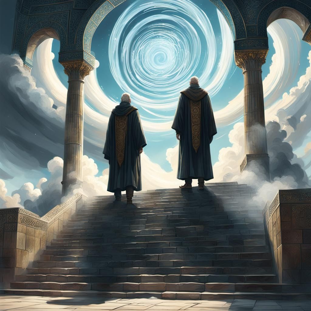 Two Witnesses in Jerusalem: Epic Fantasy Art