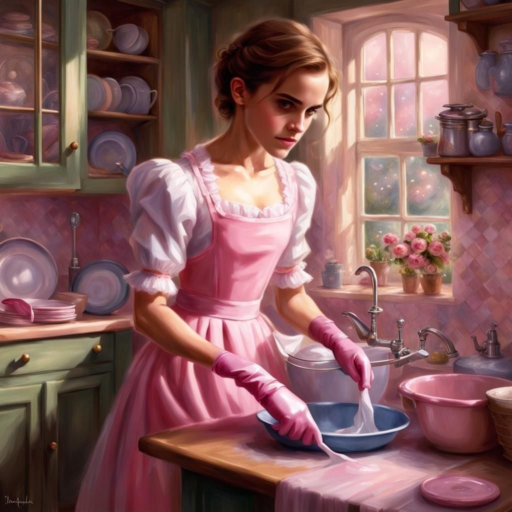 Emma Watson as Maid in Ethereal Fantasy Kitchen