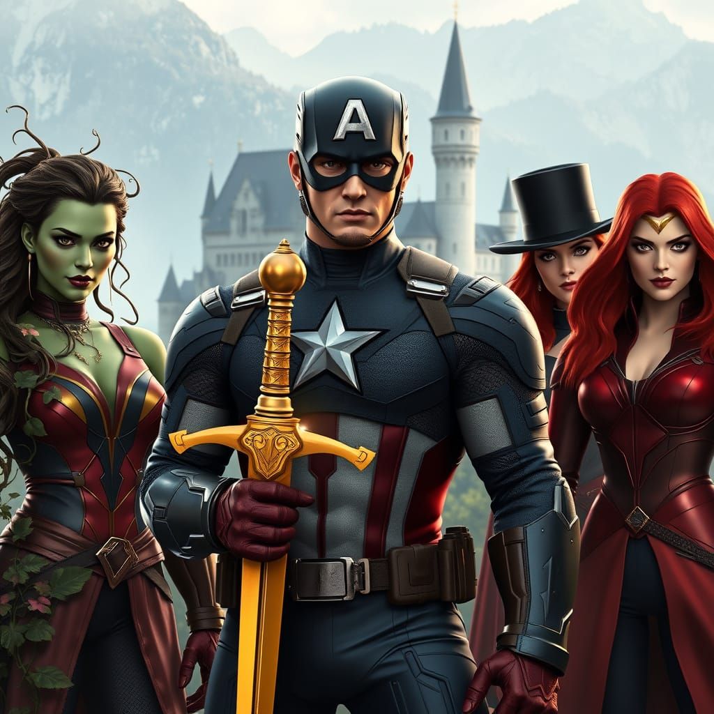 Avengers Unite: Excalibur and the Bavarian Alps in Anime-Ins...
