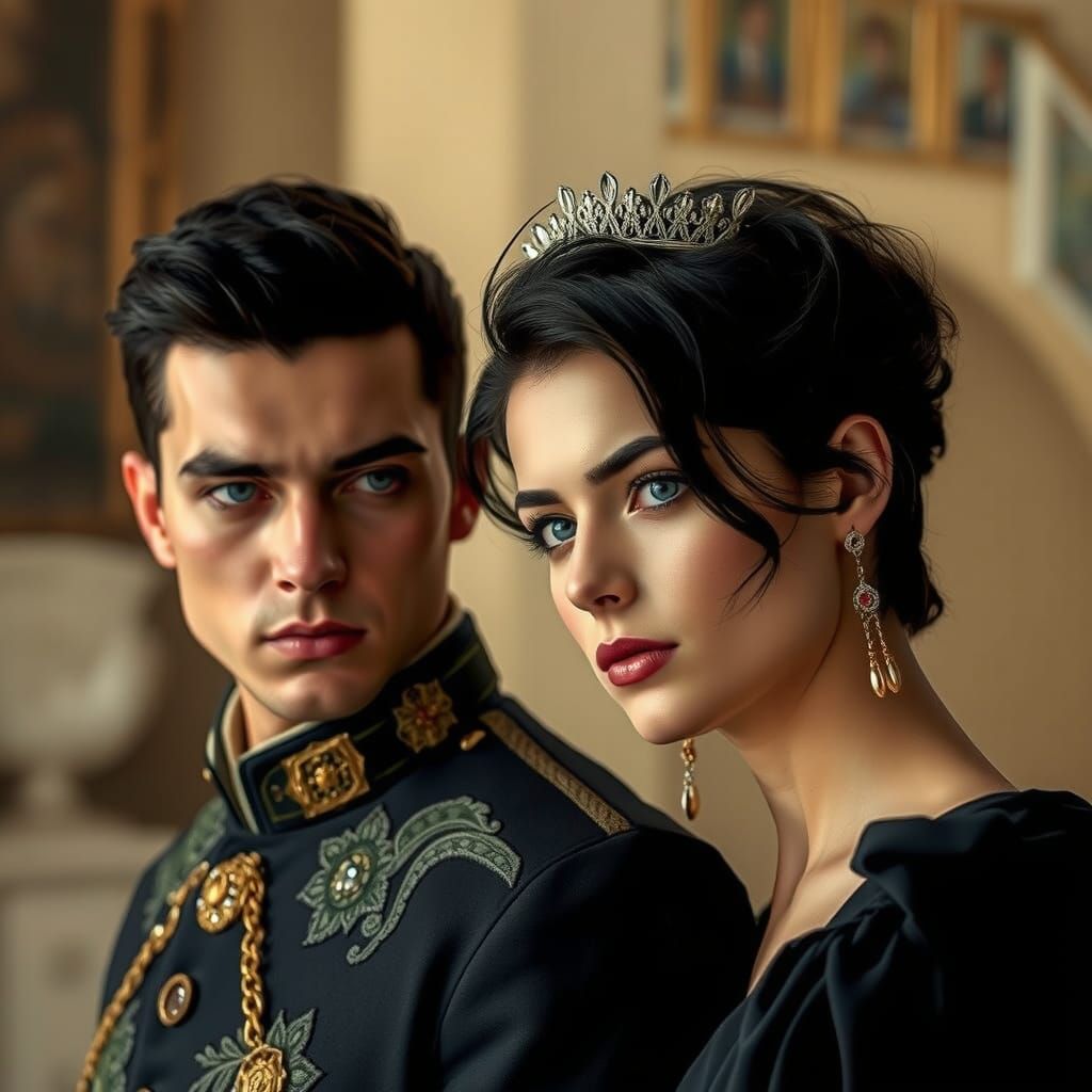 Romantic Portrait of English Royals for Audiobook