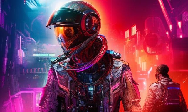 Alien Royal Outlaw in Cyber Noir Sci-Fi