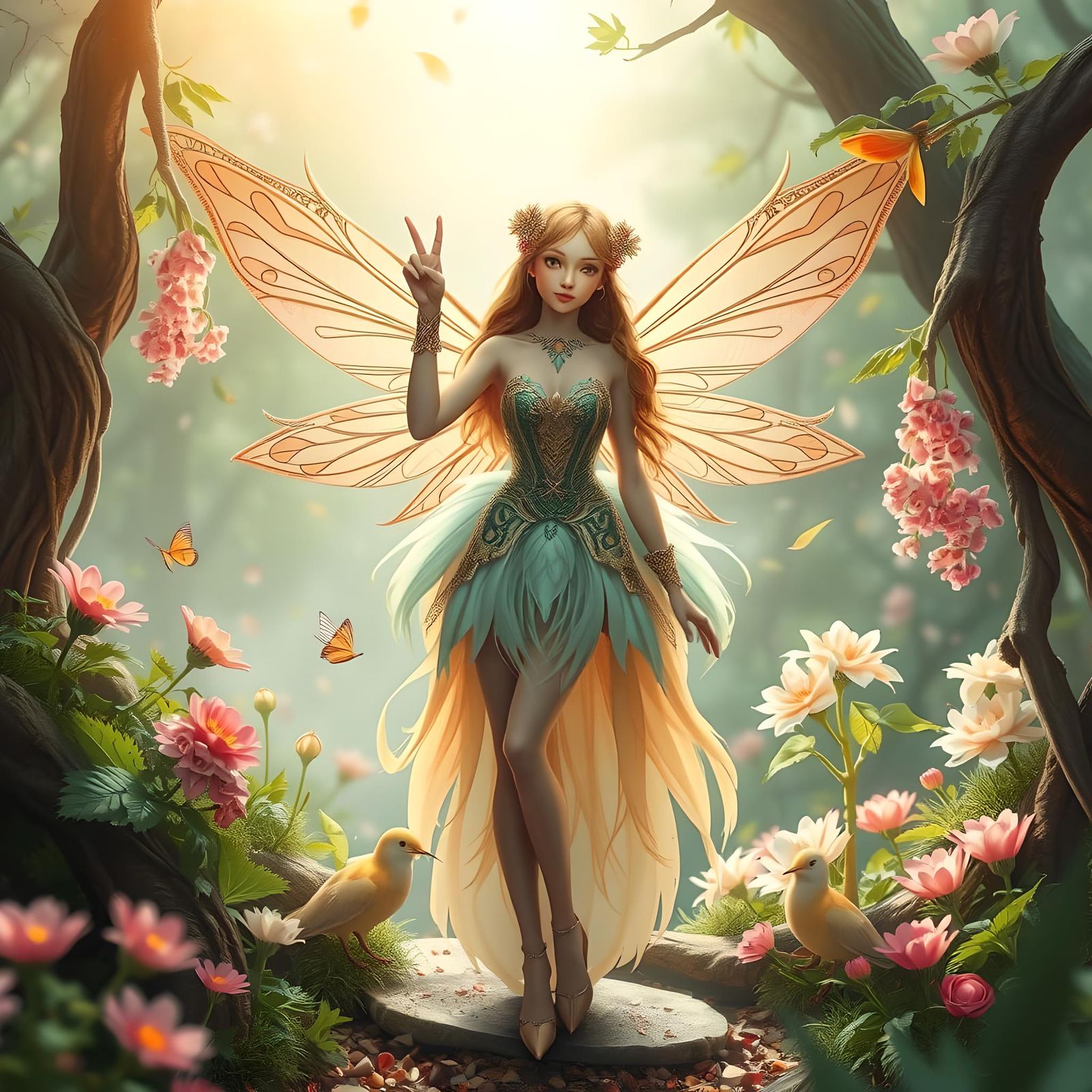 Ethereal Fairy in Wonderland: Concept Art
