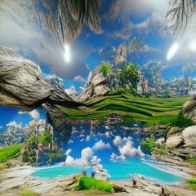 Surreal Landscape Rendered in Unreal Engine