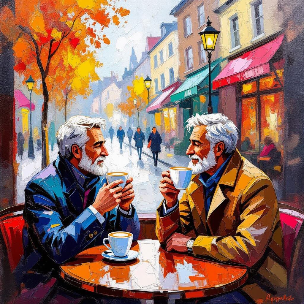 Fall Date Night: Impressionist Cafe Scene