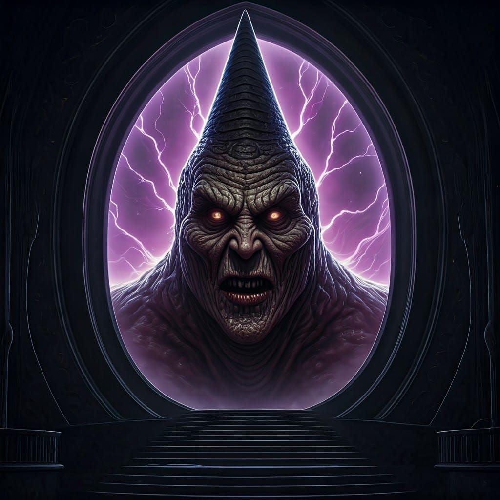 Eldritch Horror T. Rex Emerges from Cosmic Portal