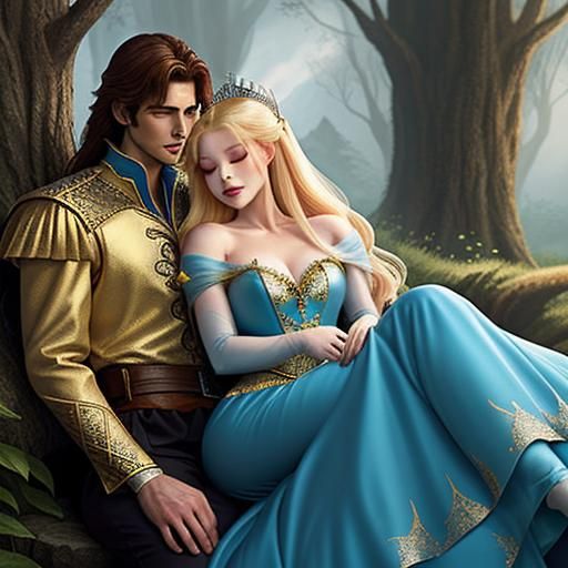 Sleeping Beauty and Prince: Movie Character Concept