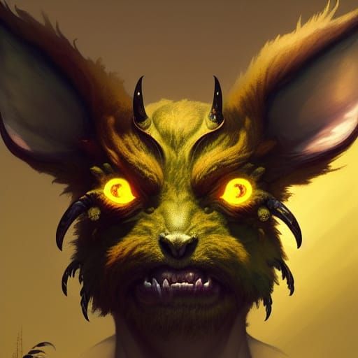 Monster Prince Portrait in Detailed Fantasy Art Style