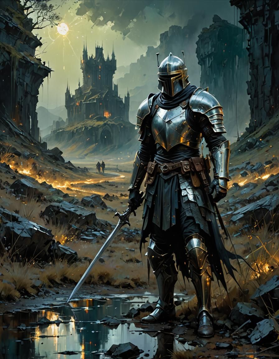 Spectral Knight Relives Battle on Haunted Battlefield