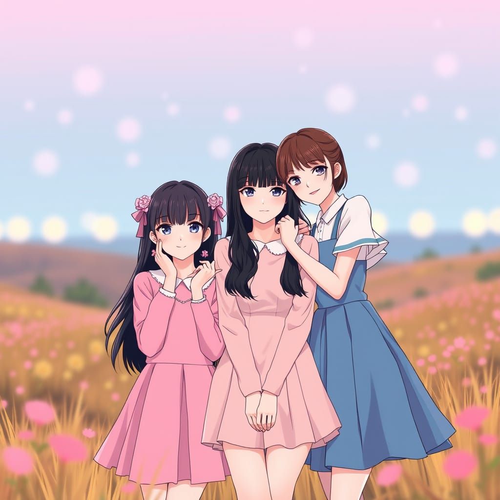 Perfume in Vibrant Manga Style