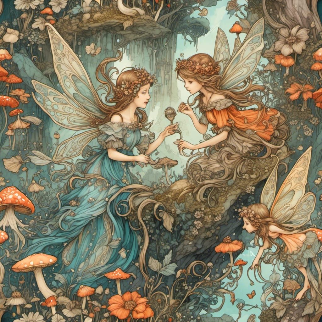 Magical Fairies in a Colorful World