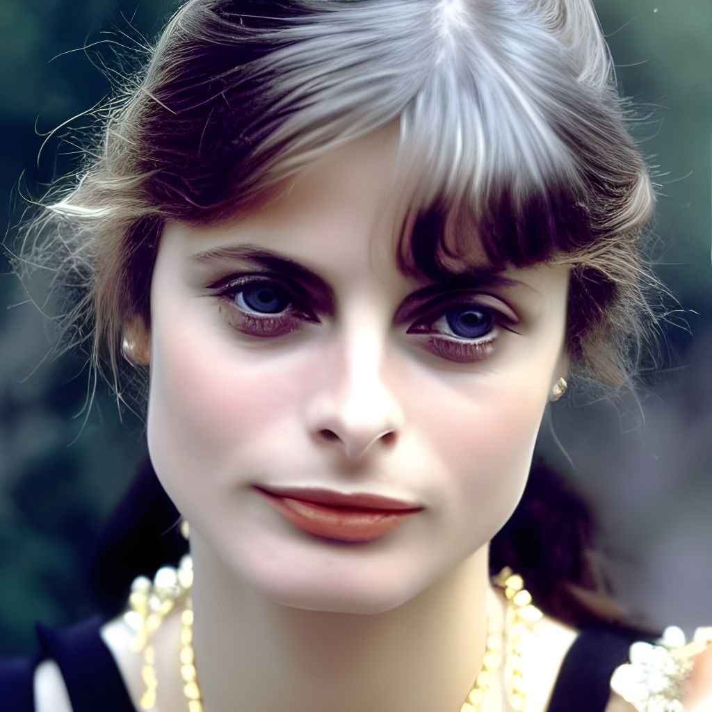 Nastassja Kinski in Pre-Raphaelite Style