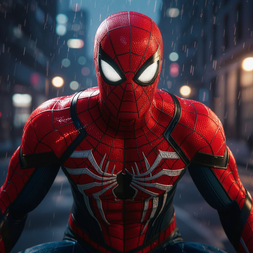 Red Spider-Man First-Person POV Cinematic Shot