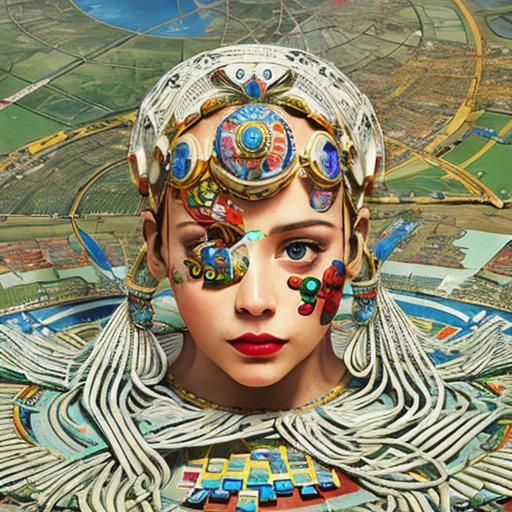 Vibrant 3D Render in Hyperrealistic CGI Style