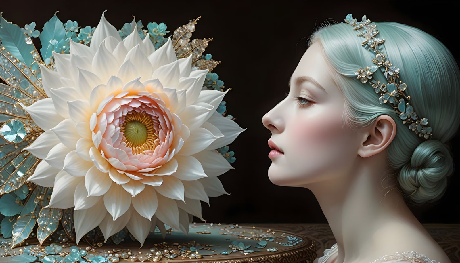 Surreal Victorian Beauty in Sepia Tones