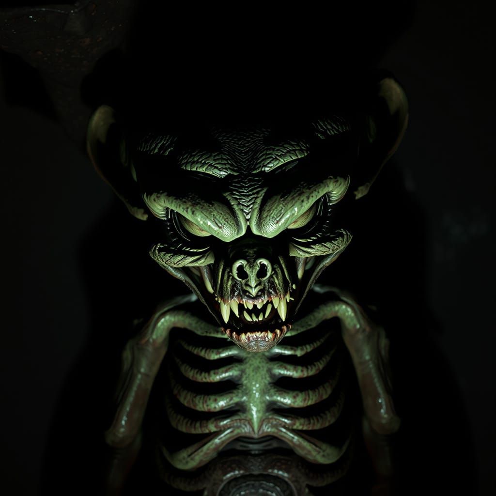 Menacing Plush Toy in Dark Gritty Style