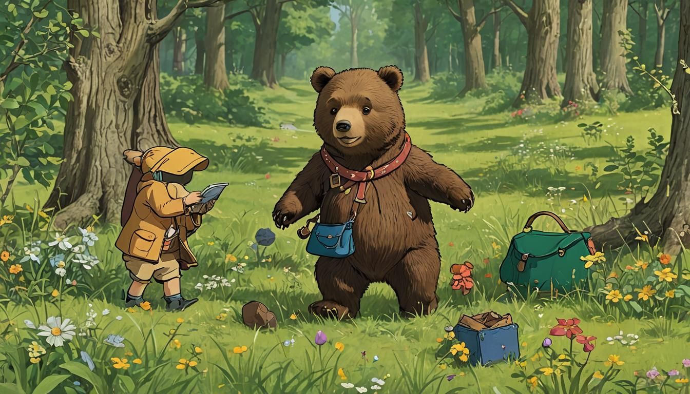 Little Bear's Whimsical Treasure Hunt