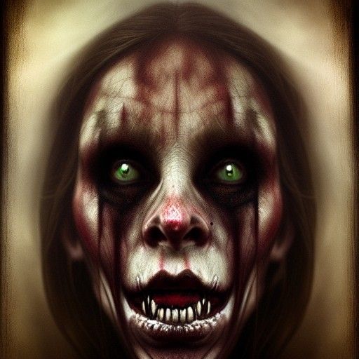 Hyperrealistic Lilith Demon Portrait in Dark Art Style