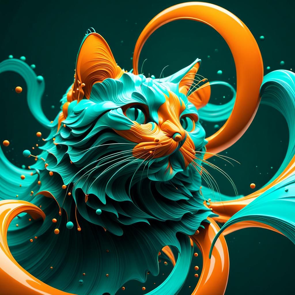 Minimalist Illustration of a Custom Contraption in 3D Shadin...