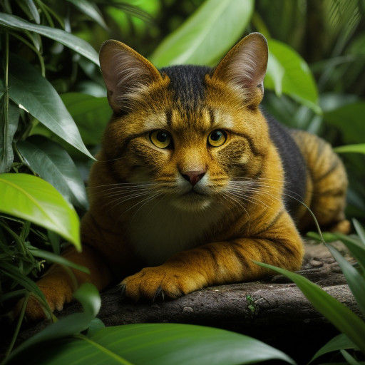 Vibrant Jungle Carpincho Holds Reflective Orange in Hyperrea...