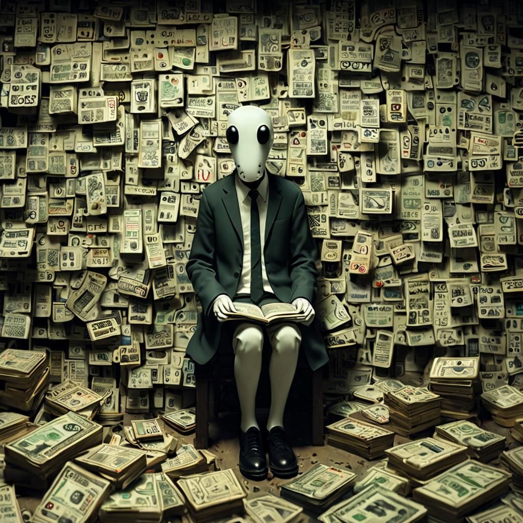 Stuck in the Matrix: A Cyberpunk Street Art Drawing