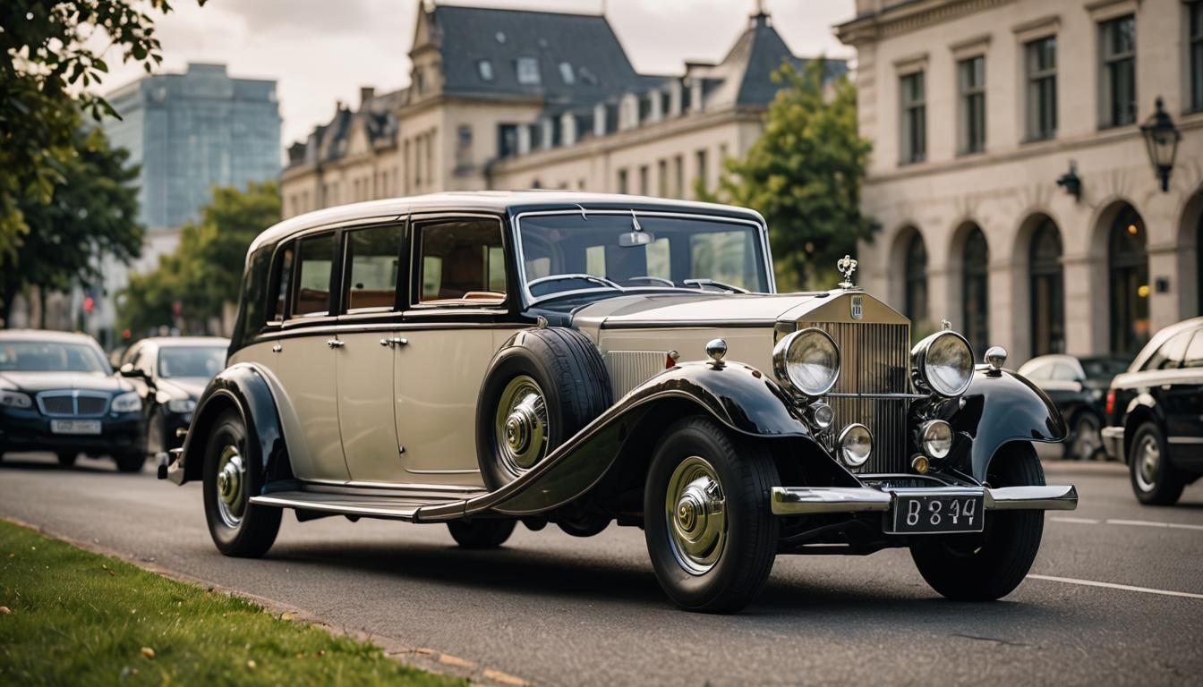 Classic Rolls Royce Limousine in Professional Photo