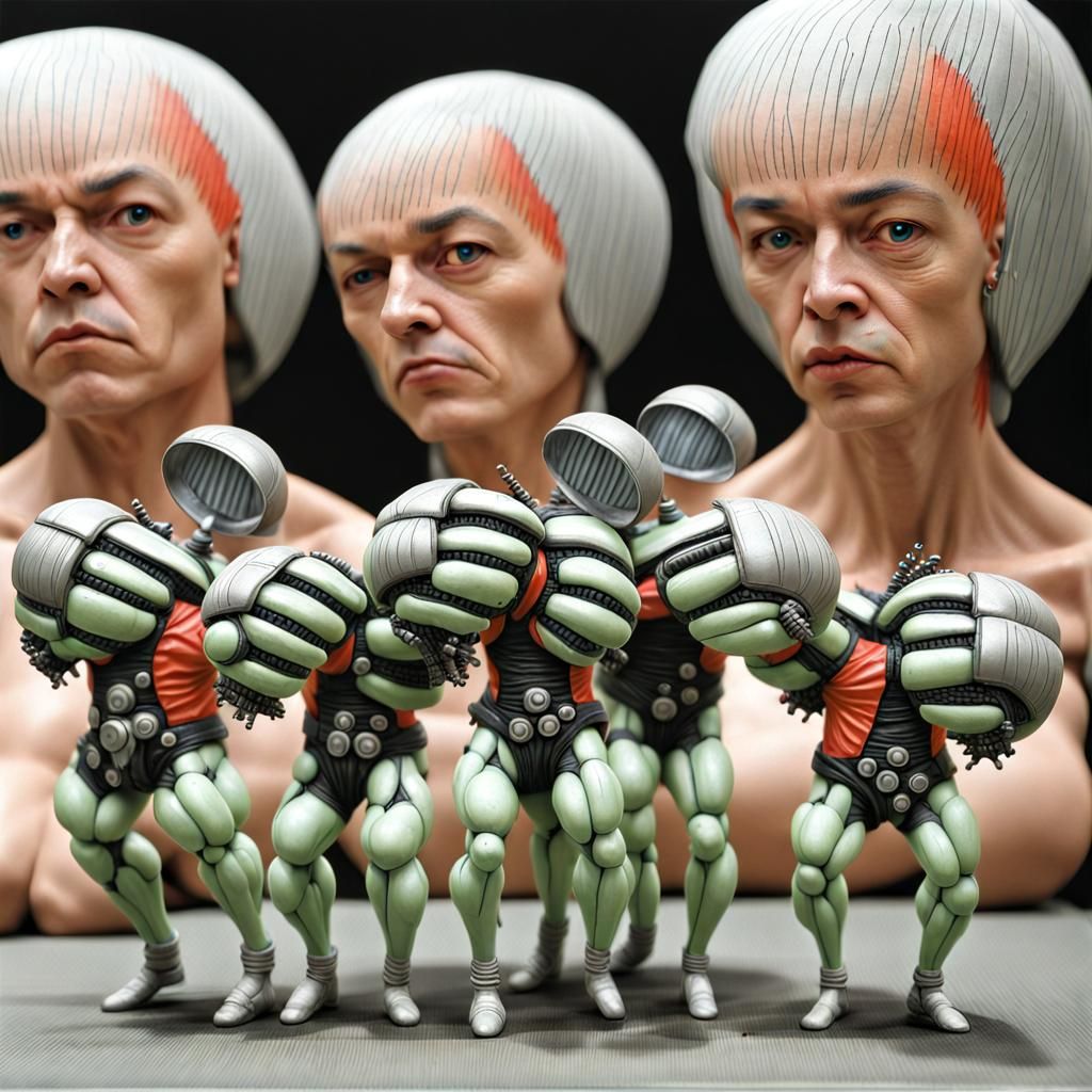 Biopunk Manga Fantasy Female Figure