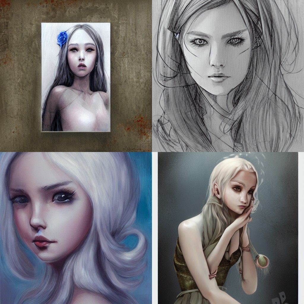 Abstract Portrait in Digital Art Style