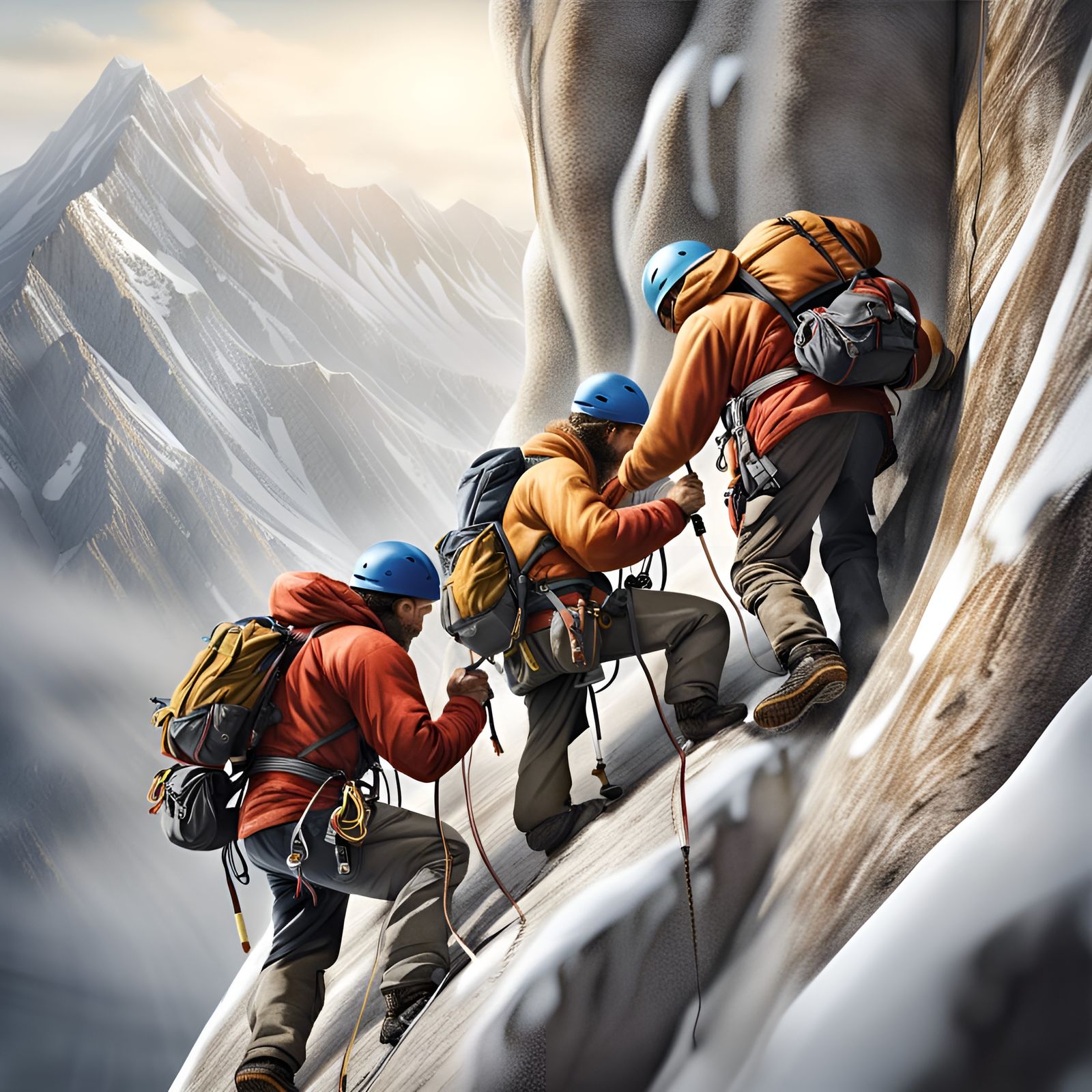 Teamwork on a Magnificent Mountain