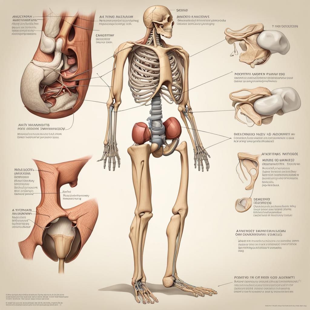 Detailed Anatomy of a Human Hip
