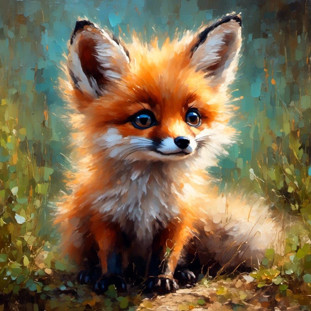Fluffy fox