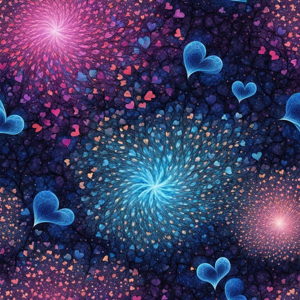 Vibrant Infinity Symbol in a Glittering Nebula