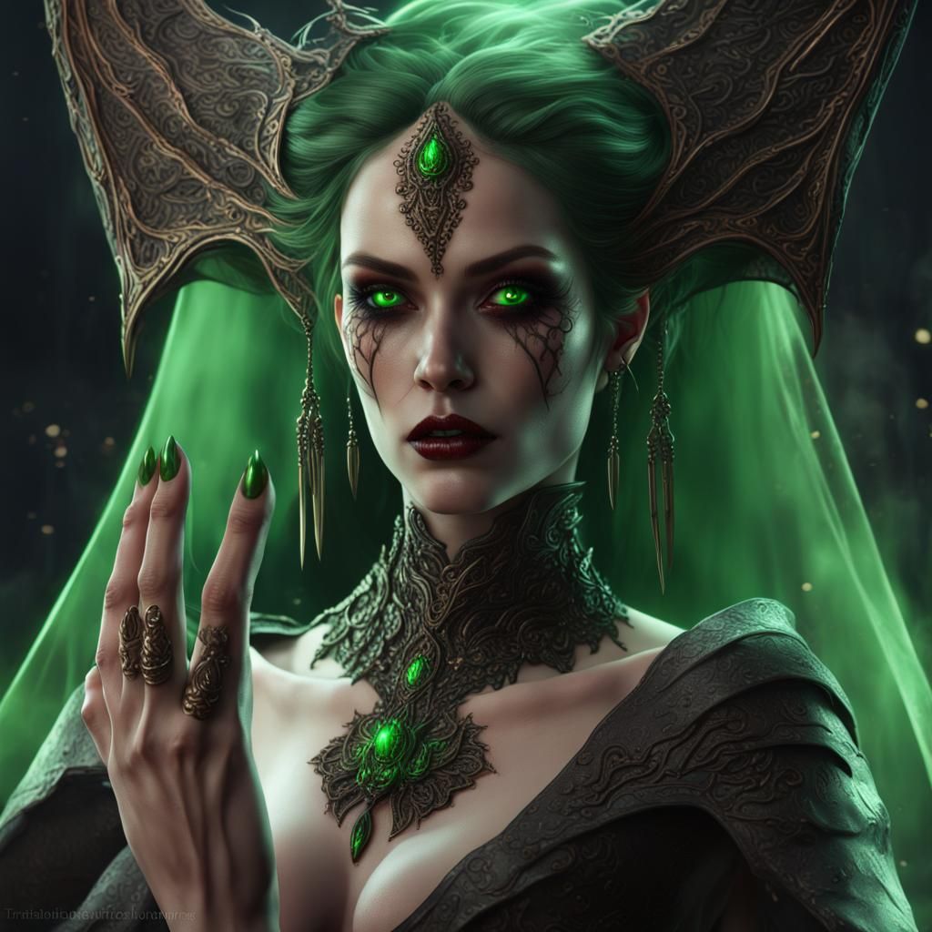 Baobhan Sith: Vampire Witch in Detailed Matte Painting