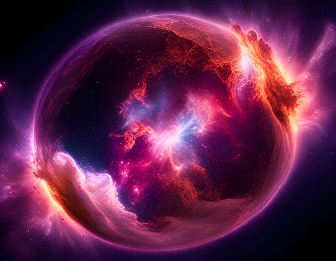 Spectacular Space Nebula in Astral Cosmic Style