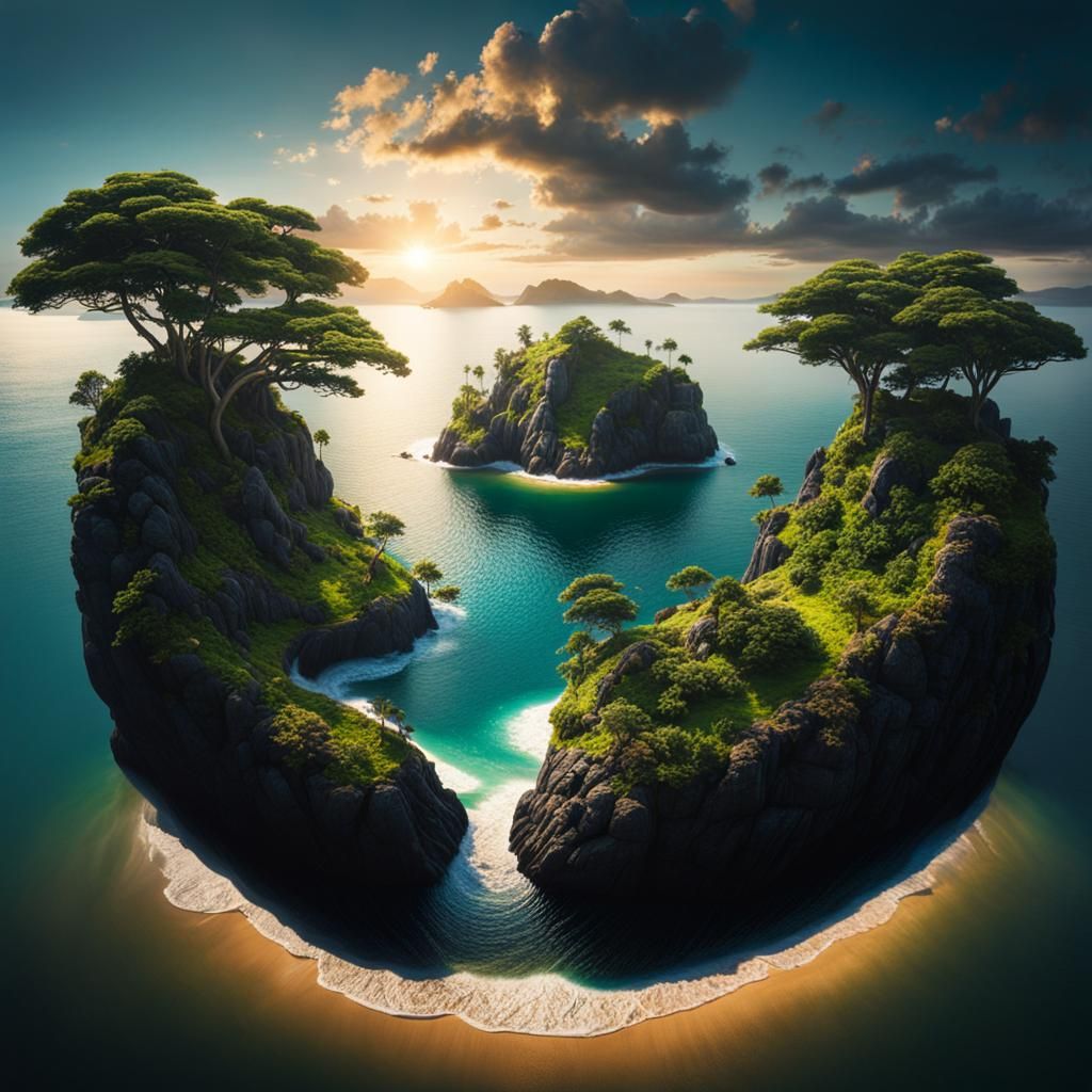 Island Oasis: A Cinematic Lakeside Dream