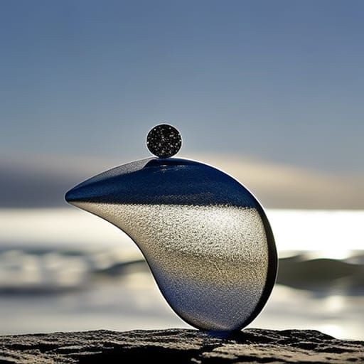 Crystal Kangaroo Figurine: Hyperdetailed HDR Photography