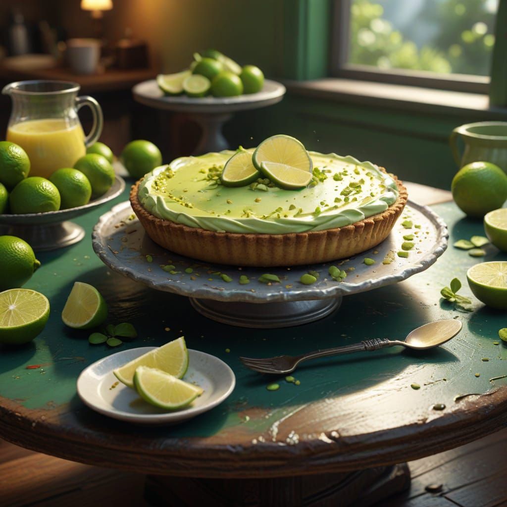 Fantasy Key Lime Pie Concept Art