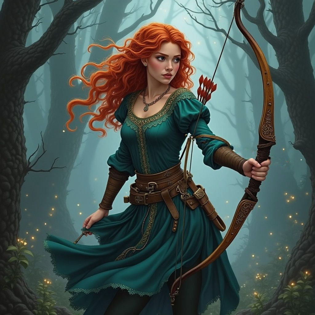 Merida in Dungeons and Dragons Style