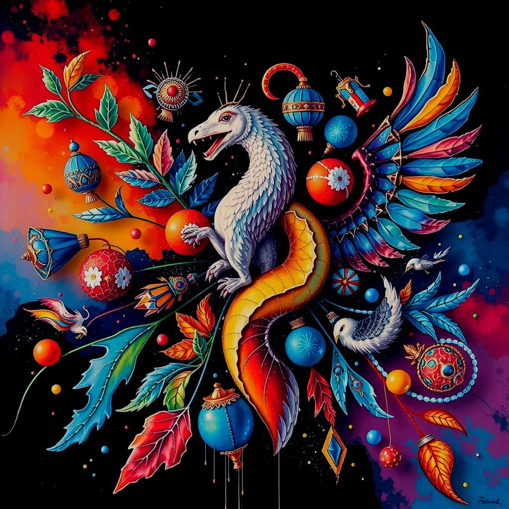 Abstract Artwork: Radiating Positive Qualities